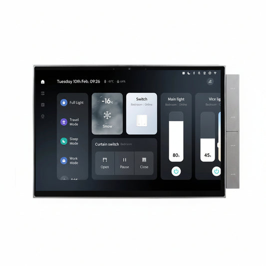 2026 New 10-Inch Tuya System Smart Home Control Panel Built-In Zigbee Gateway and Alexa Building Intercom Compatible