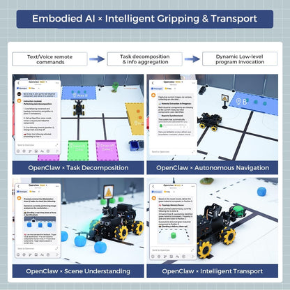 ROS2 Robot Car with Openclaw & Large AI Models, AI Vision & Voice