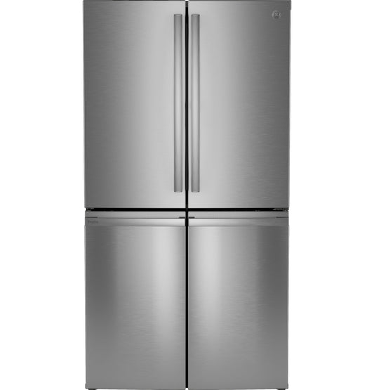 Profile Standard-Depth 28-Cu Ft 4 -Door 36-In Wide French Door Refrirator with Ice Maker and Door within Door ( Finrprint-Resistant Stainless Steel ) ENERGY STAR Certified