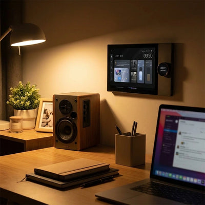Customer photo of 10 Inch Android 8.1 System Wifi Audio Amplifier Bluetooth Smart Home Control Screen 2X25W Music Panel Support TUYA ZIGBEE RS485